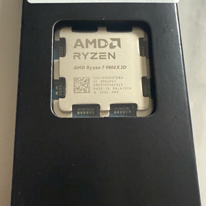 Amd 라이젠7 9800x3d CPU 새상품 이미지
