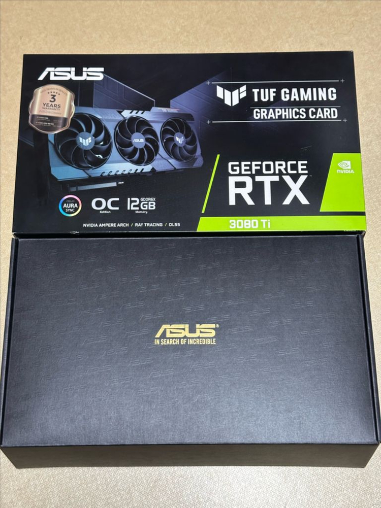 에이수스 TUF Gaming 지포스 RTX 3080 Ti D6X 그래픽카드 12GB 이미지