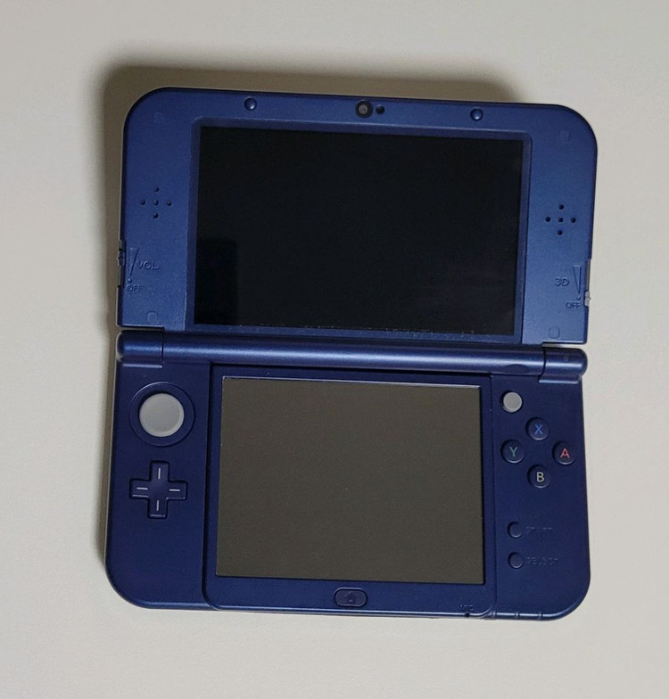 뉴 new 닌텐도 3ds xl 뉴큰다수 메탈릭 블루 이미지