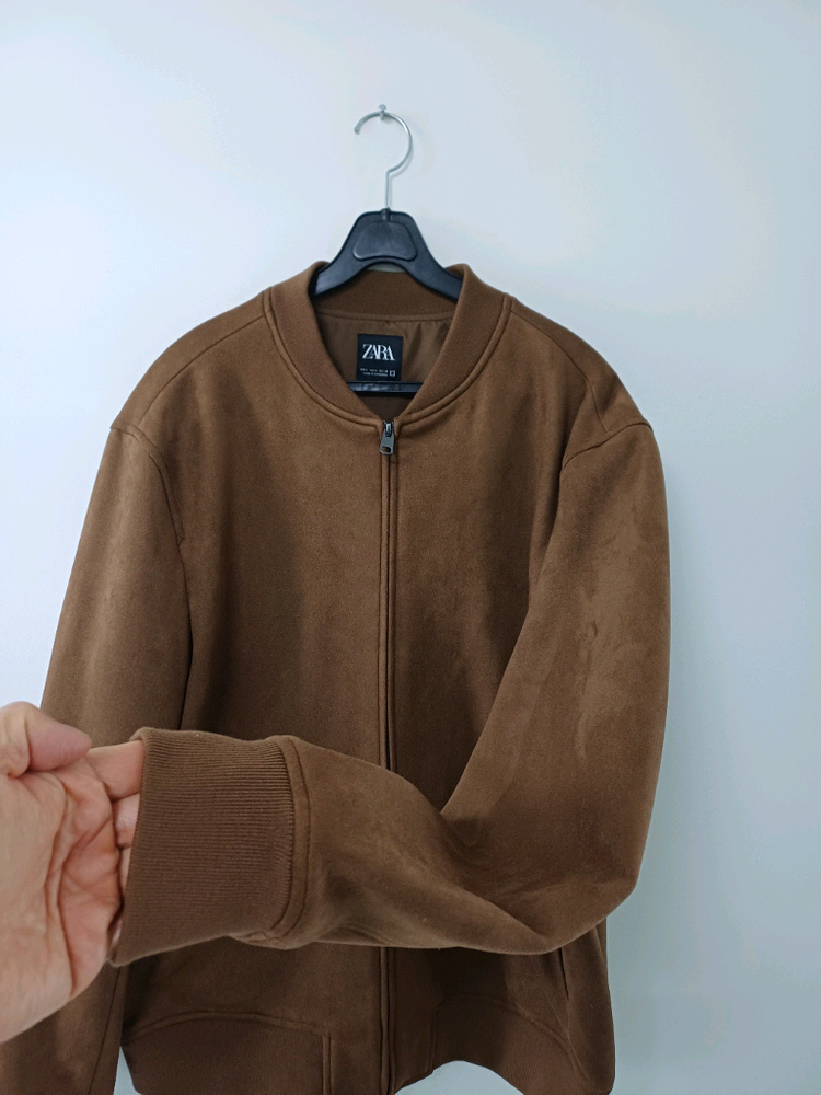 남성 자라 간절기 스웨이드 자켓 (새상품.스판105) 이미지