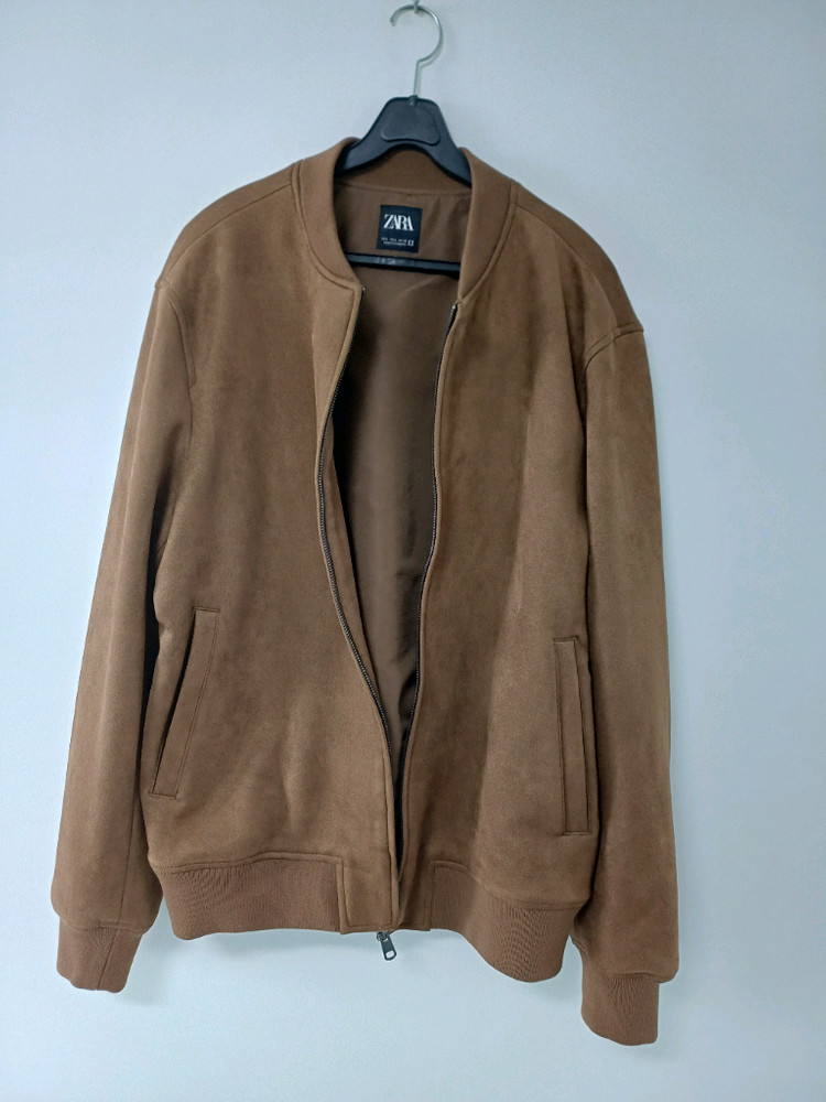 남성 자라 간절기 스웨이드 자켓 (새상품.스판105) 이미지