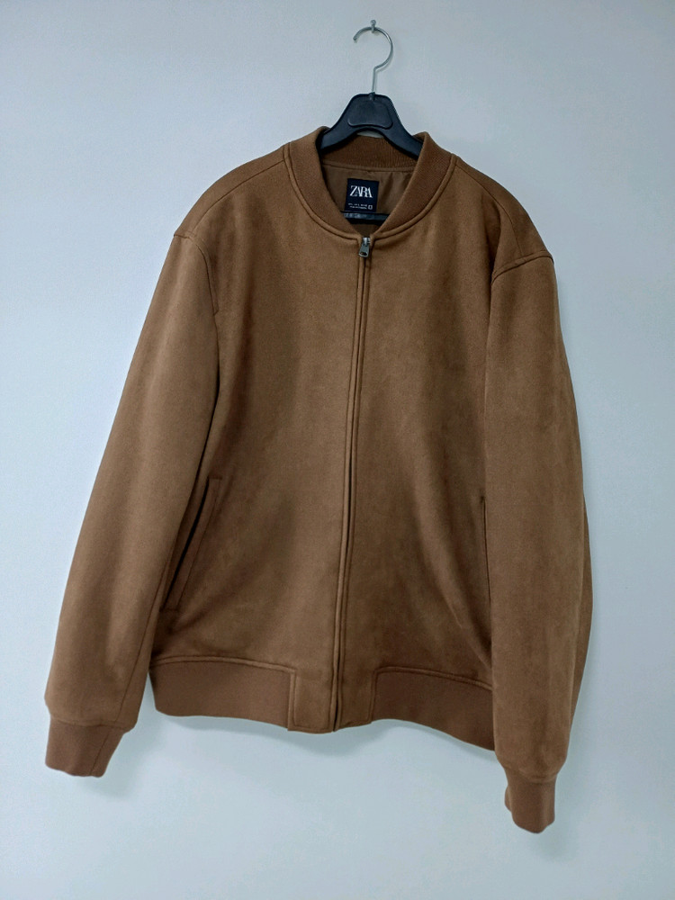 남성 자라 간절기 스웨이드 자켓 (새상품.스판105) 이미지