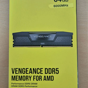 미개봉) 커세어 DDR5 64GB ( 32GB x2) 6000MHz CL30 램 새제품 이미지