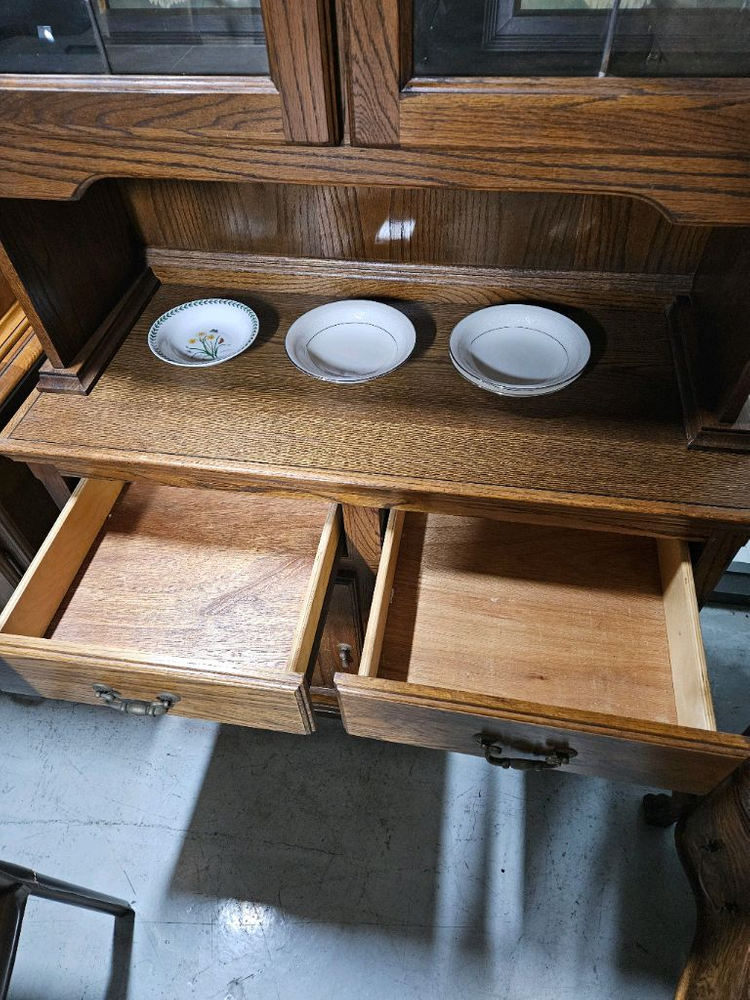 (무료배송)MADE IN USA 엔틱 그릇장.진열장 이미지