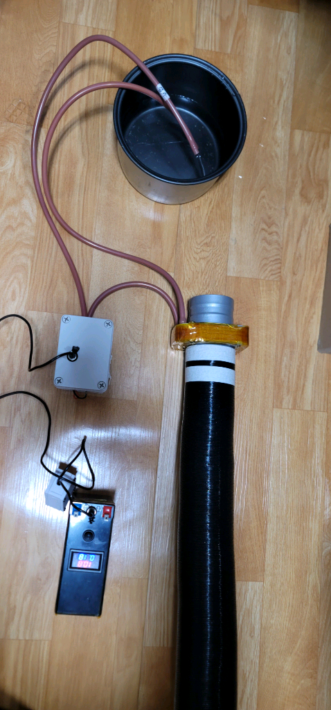 무시동히터 온풍바람 이용 온수시스템 이미지