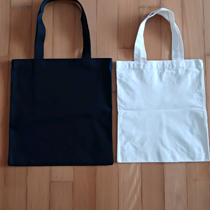 블랙, 화이트 에코백 일괄 :둘다 새상품 이미지