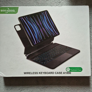 구조독 아이패드 12.9 키보드 케이스 A1890 화이트 새상품 한영 키 이미지