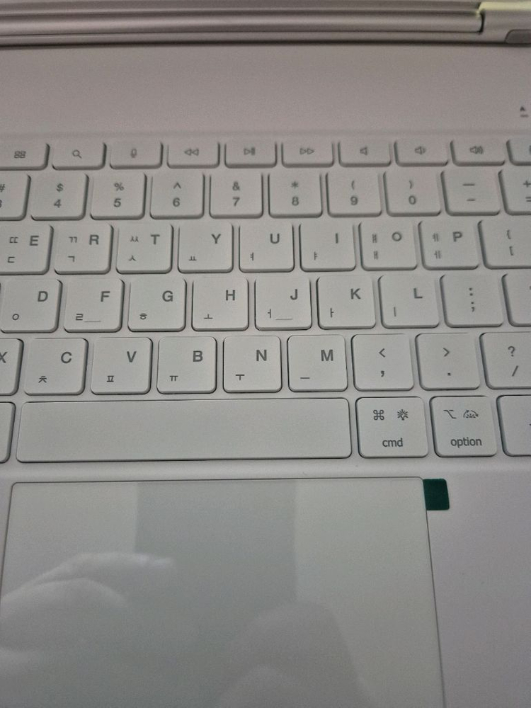 구조독 아이패드 12.9 키보드 케이스 A1890 화이트 새상품 한영 키 이미지