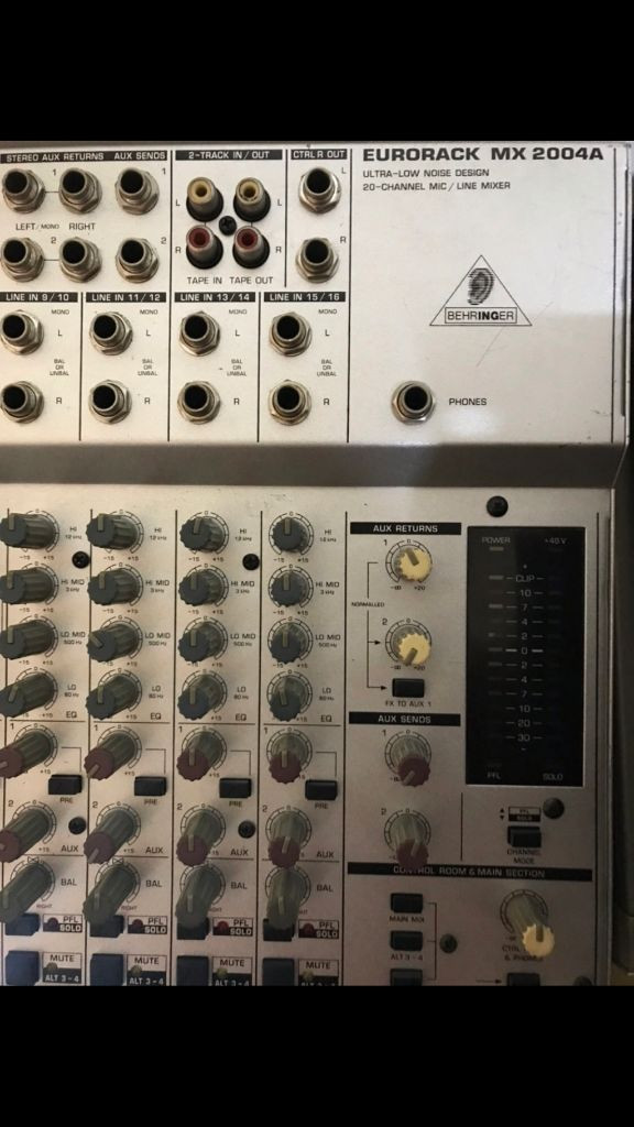 베링거 MX2004A 믹싱콘솔 이미지