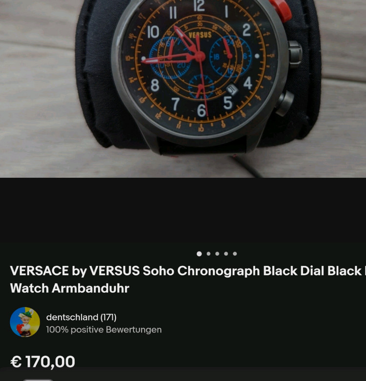 # 베르사체 정품 베르수스 멀티펑션 남성명품 시계 급처 이미지