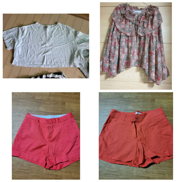 여름 원피스 & 반바지 여성55~66일괄 4만원 이미지