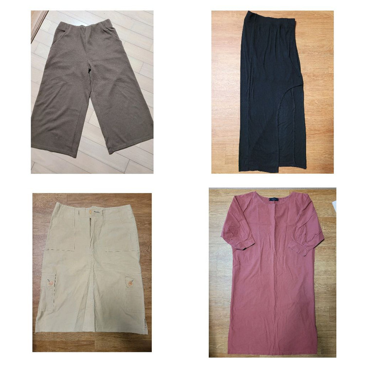 여름 원피스 & 반바지 여성55~66일괄 4만원 이미지