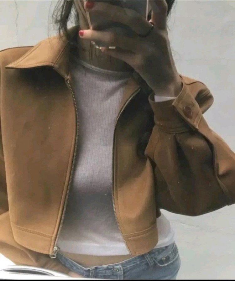 런던플랏 스웨이드 크롭 자켓 이미지