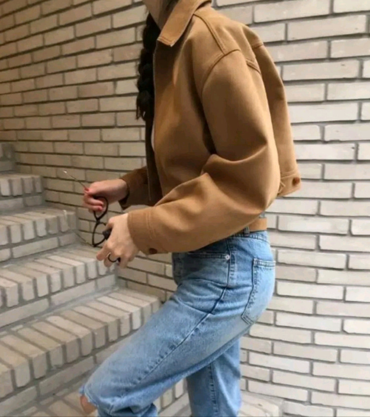 런던플랏 스웨이드 크롭 자켓 이미지