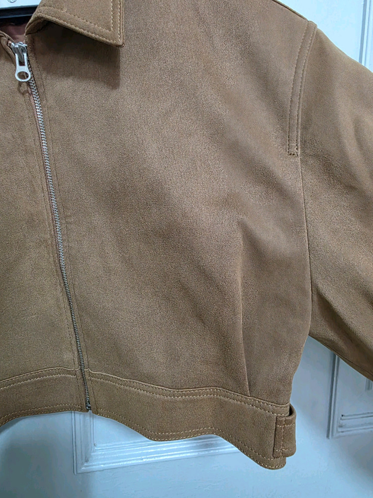 런던플랏 스웨이드 크롭 자켓 이미지