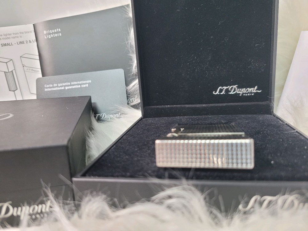 [풀세트] 듀퐁라이터 라인2 신형 ca16184 은장 쌍불 듀퐁 라이타 이미지