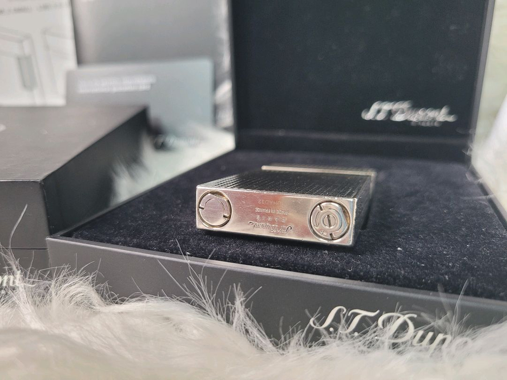 [풀세트] 듀퐁라이터 라인2 신형 ca16184 은장 쌍불 듀퐁 라이타 이미지