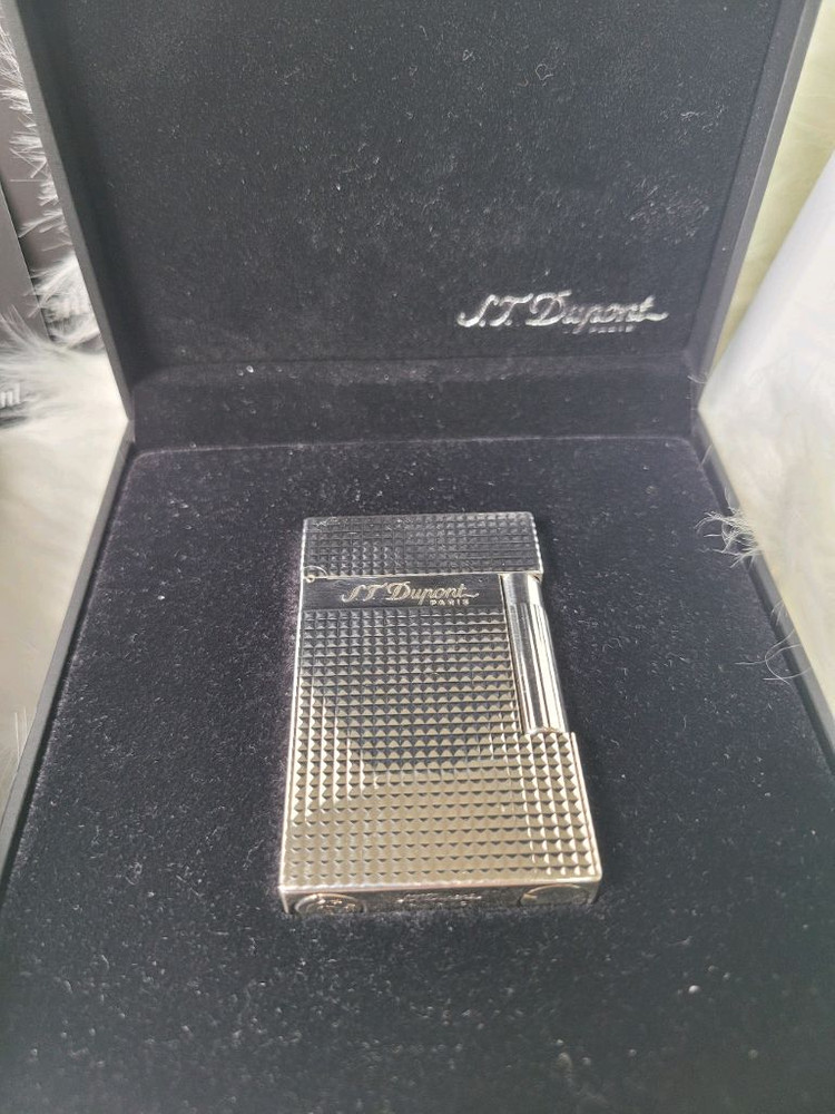 [풀세트] 듀퐁라이터 라인2 신형 ca16184 은장 쌍불 듀퐁 라이타 이미지