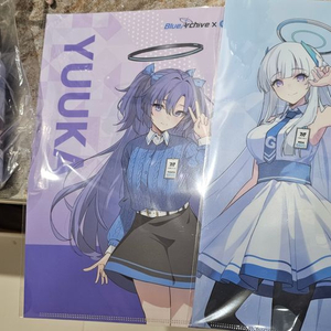 블루아카이브 gs25 콜라보 클리어파일+콜드컵 팝니다 이미지