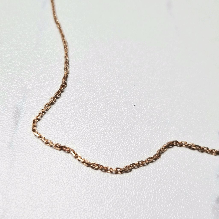 14k체인 목걸이 핑크골드 42cm 이미지