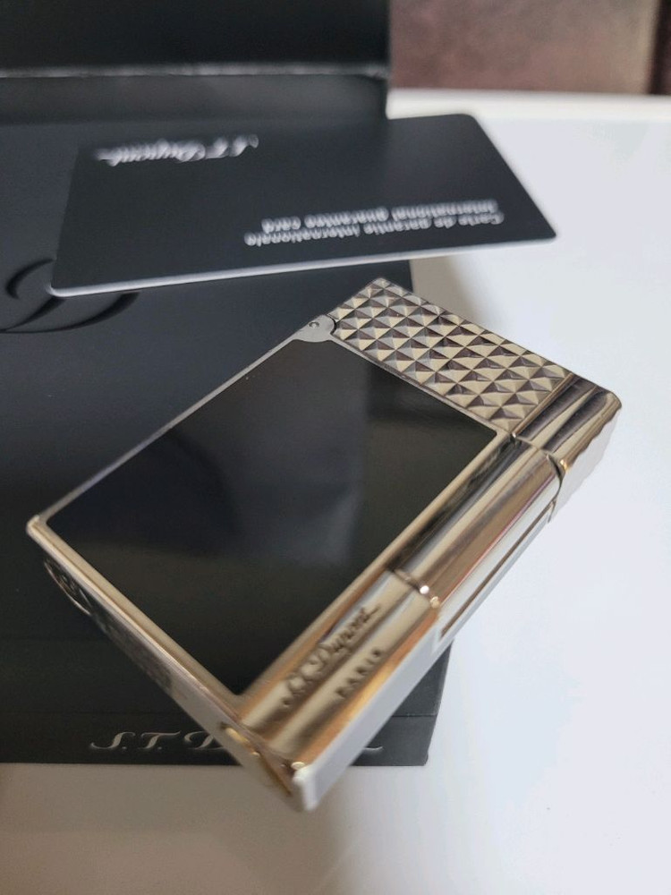 [풀세트] 듀퐁라이터 라인2 ca18067 개츠비 블랙 래커 팔라듐 백금 듀퐁 라이타 이미지