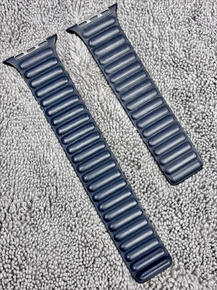 애플워치 정품 가죽링크 45mm 미드나이트 M/L 이미지