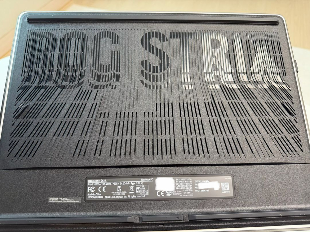 ASUS ROG Strix Scar 16(울트라9/RTX5090) 게이밍 노트북 판매합니다 이미지