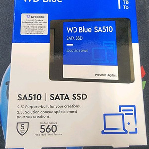 WD SATA SSD 1TB 미개봉 판매합니다 이미지