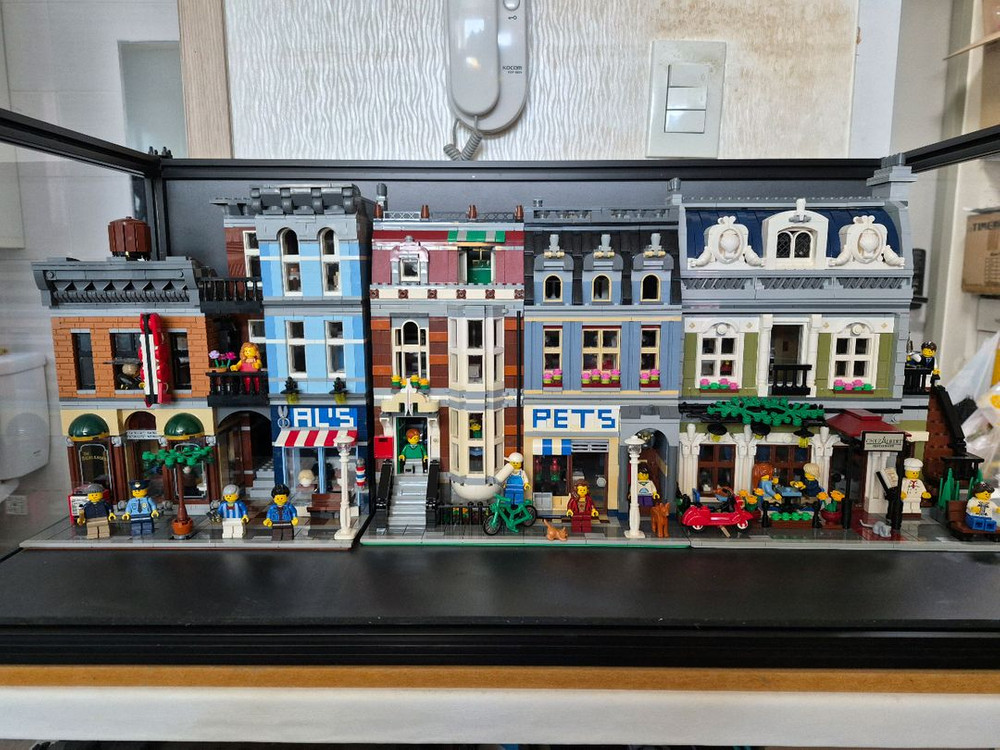 레고 모듈러 10246,10218,10243 탐정사무소,펫샵,파리레스토랑 + 장식장 이미지