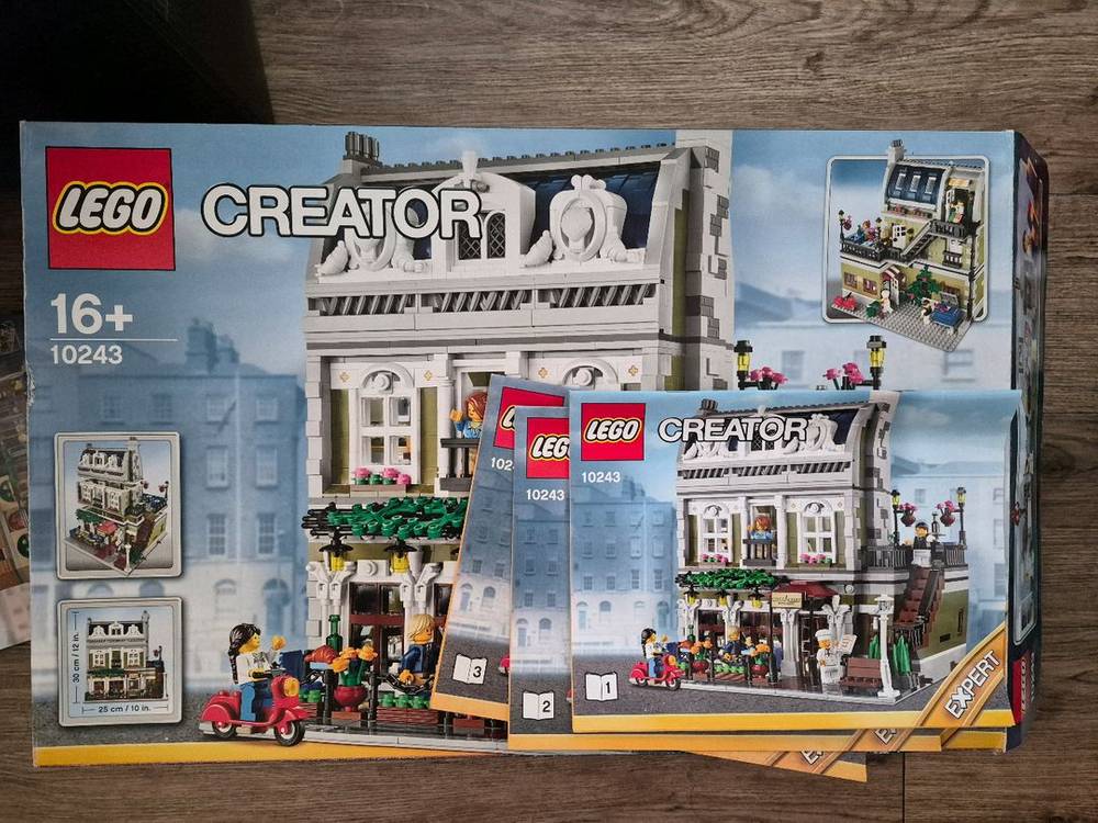 레고 모듈러 10246,10218,10243 탐정사무소,펫샵,파리레스토랑 + 장식장 이미지