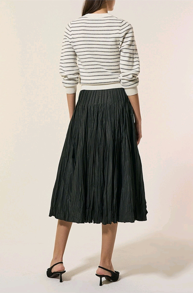 랑방 크링클 플리츠밴딩 스커트55 타임 마인 더캐시미어 시스템 오브제 sjsj 이미지