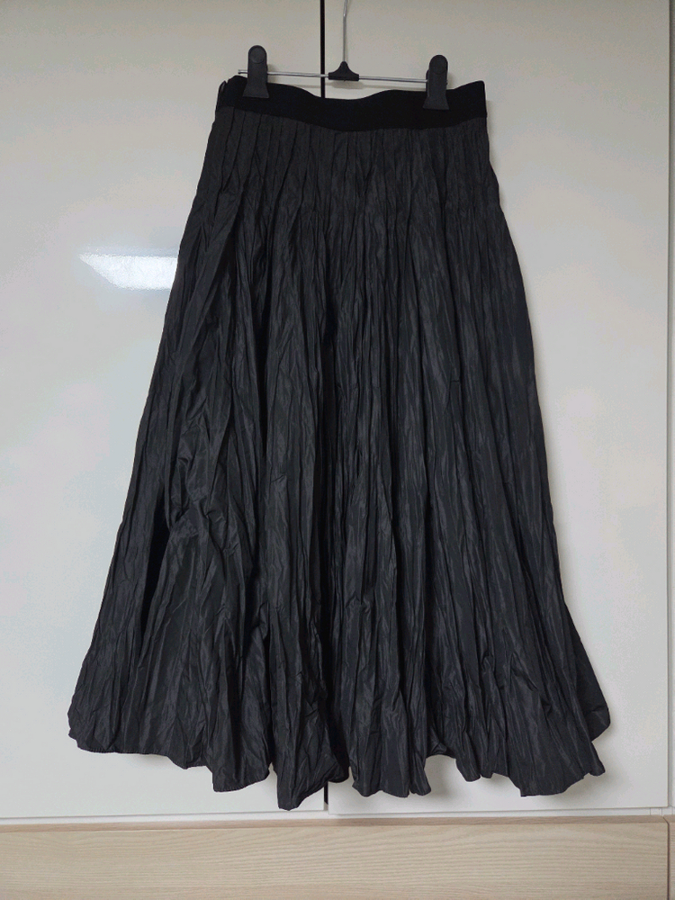 랑방 크링클 플리츠밴딩 스커트55 타임 마인 더캐시미어 시스템 오브제 sjsj 이미지