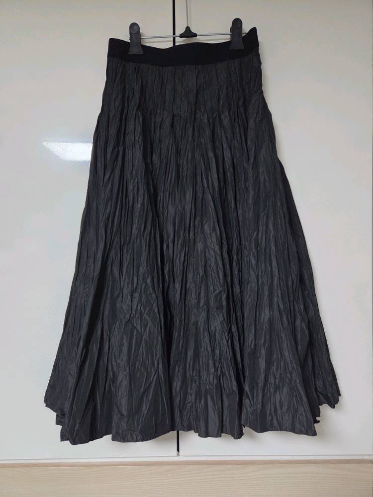 랑방 크링클 플리츠밴딩 스커트55 타임 마인 더캐시미어 시스템 오브제 sjsj 이미지