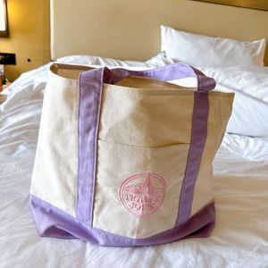 새상품//트레이더조 에코백 신상 (큰사이즈/라벤더 컬러) 이미지