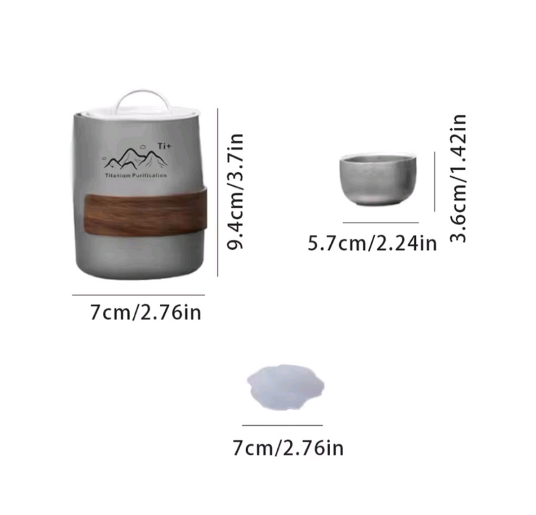 마운틴하이커 티타늄 차잔세트 - 새상품 이미지