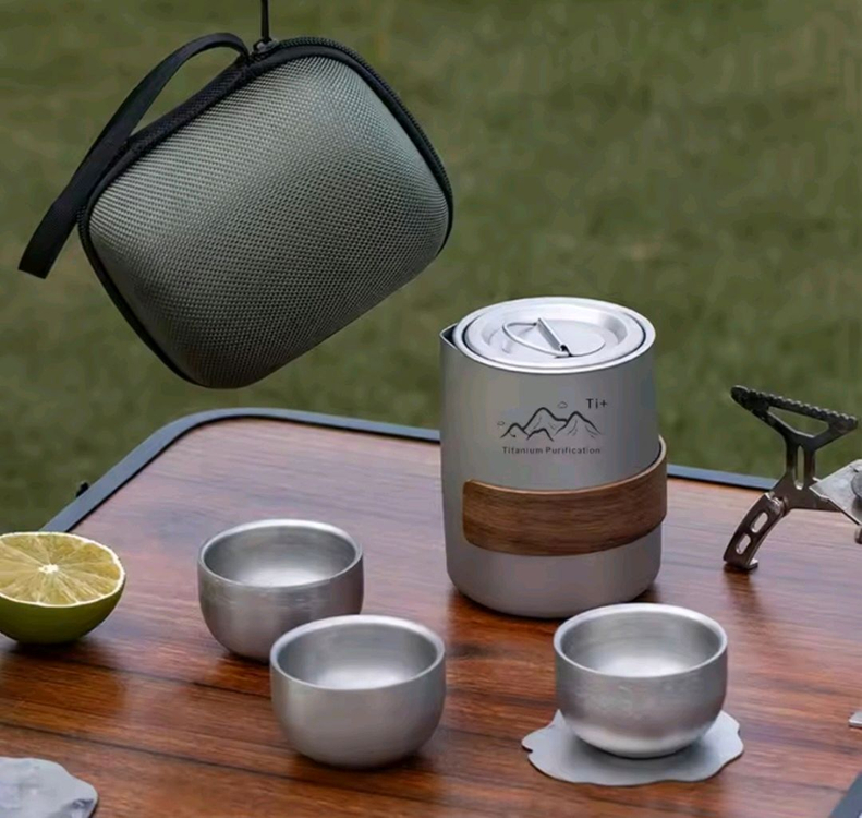 마운틴하이커 티타늄 차잔세트 - 새상품 이미지