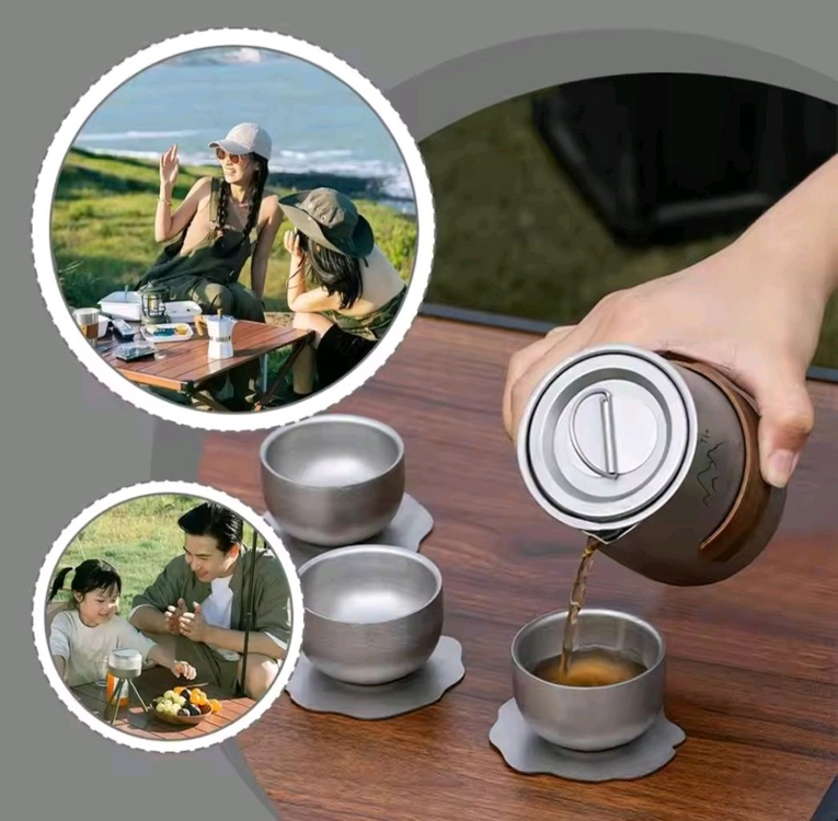 마운틴하이커 티타늄 차잔세트 - 새상품 이미지