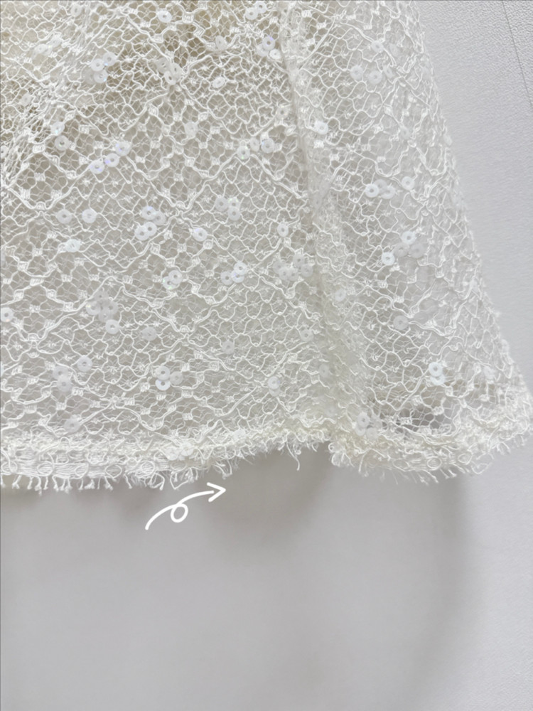 타임 아이보리 레이스 시퀸 스커트 이미지