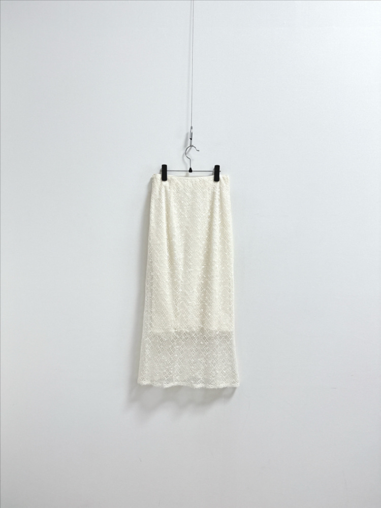 타임 아이보리 레이스 시퀸 스커트 이미지