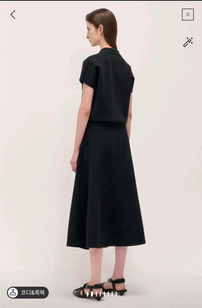 (새상품) 타임 램스울혼방 플레어 니트스커트 이미지