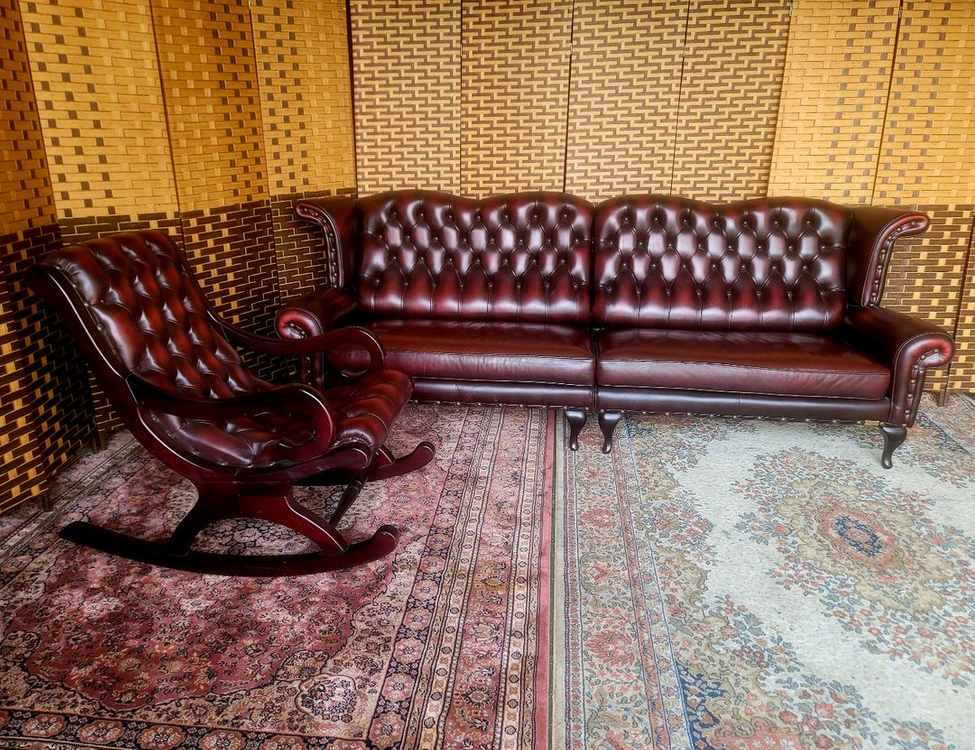 *소파맨*체스터필드디자인*엔틱소파*흔들체어 이미지
