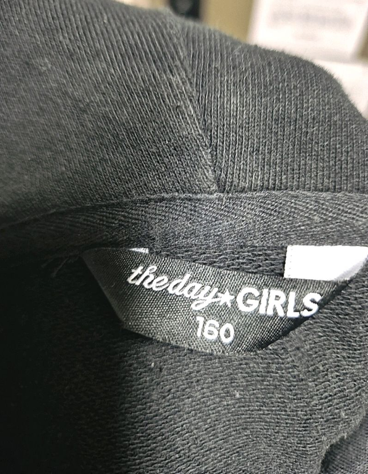 더데이걸즈 블랙 레인보우 후드티 160 이미지