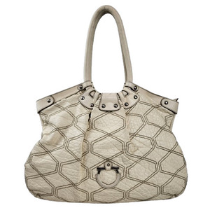 정품 페라가모 간치니 페블가죽 스티치 숄더백 이미지