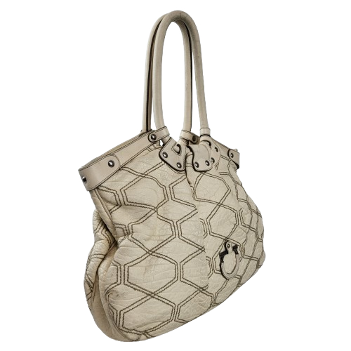 정품 페라가모 간치니 페블가죽 스티치 숄더백 이미지