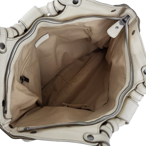 정품 페라가모 간치니 페블가죽 스티치 숄더백 이미지