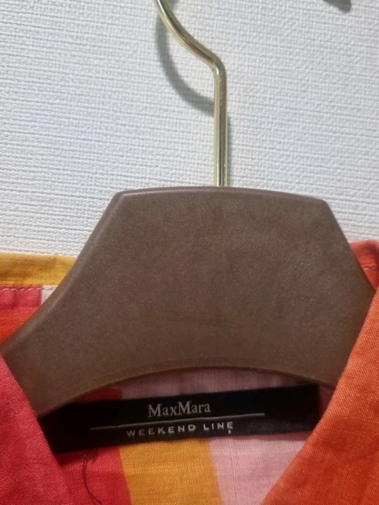 MaxMara WEEKEND막스마라 셔츠 오렌지 패턴 이미지