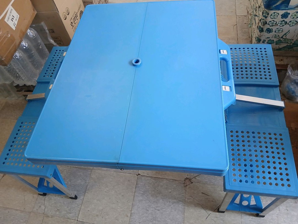 야외용 접이식 탁자 의자세트 4~6인용 이미지