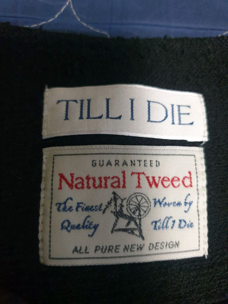 (24ss) 틸아이다이 카라리스 진주버튼 트위드 반팔자켓 블랙 (S 이미지