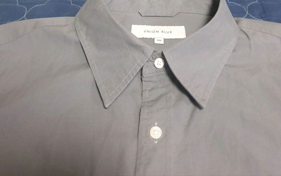 유니온블루 런드리 페이퍼 긴팔셔츠 차콜 (XXL) 이미지