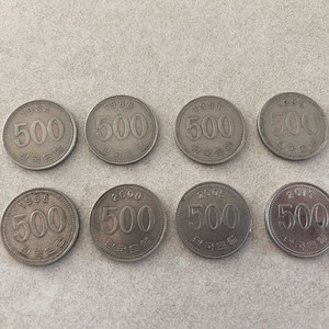 500원 희귀동전(84,88,91,94,95,00,05,17) 이미지